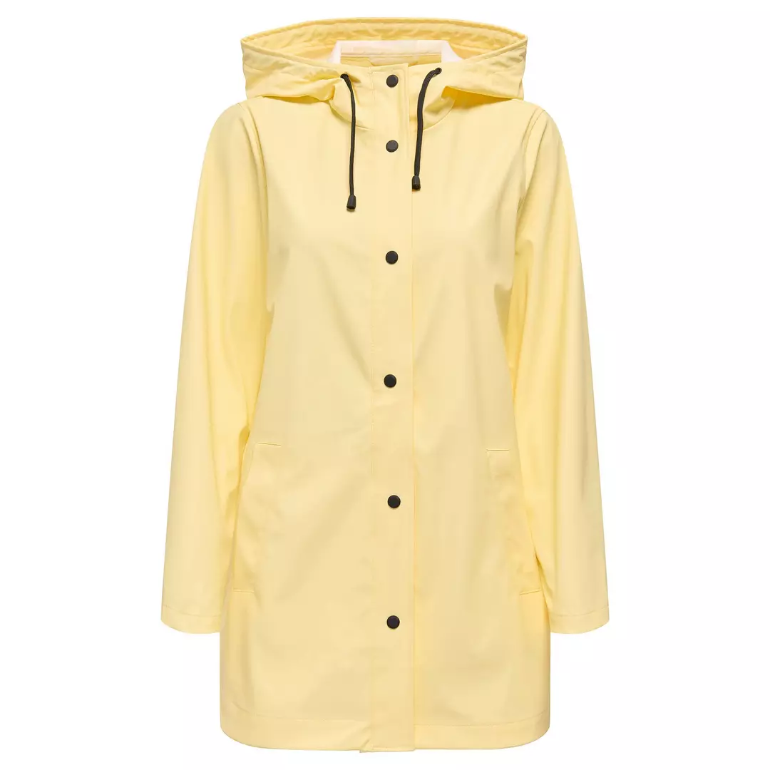 yellow hooded raincoat from ONLY